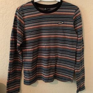 Volcom long sleeve stripe top